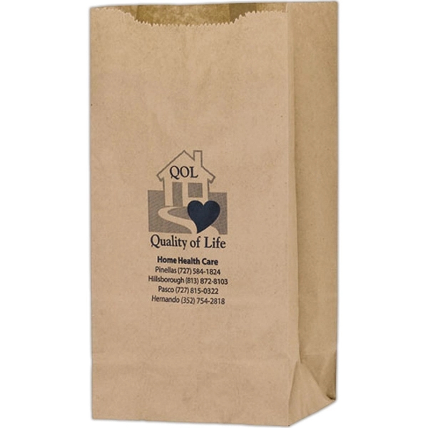 Natural Kraft Paper SOS Grocery Bag - 10 lb - Flexo Ink - Natural Kraft Paper SOS Grocery Bag - 10 lb - Flexo Ink - Image 2 of 2