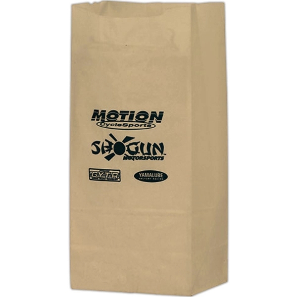 Natural Kraft Paper Popcorn Bag - 4 lb - Flexo Ink - Natural Kraft Paper Popcorn Bag - 4 lb - Flexo Ink - Image 1 of 2