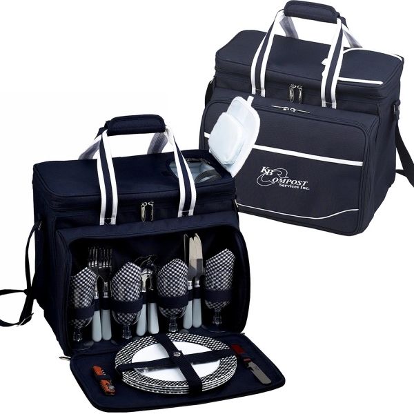 Picnic Set for 4 with Cooler - Picnic Set for 4 with Cooler - Image 3 of 13