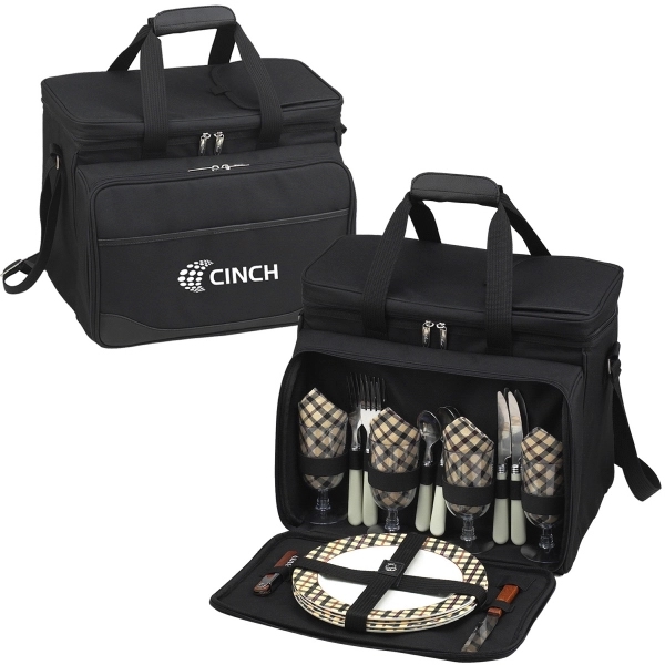 Picnic Set for 4 with Cooler - Picnic Set for 4 with Cooler - Image 1 of 13