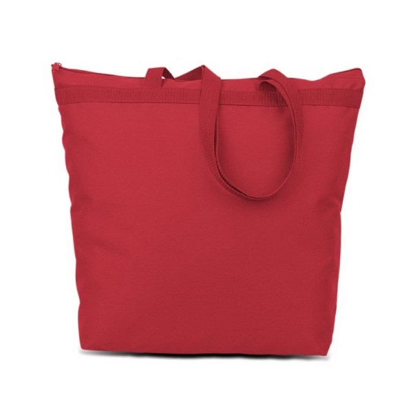 Large Zippered Tote Bag - Eco Friendly