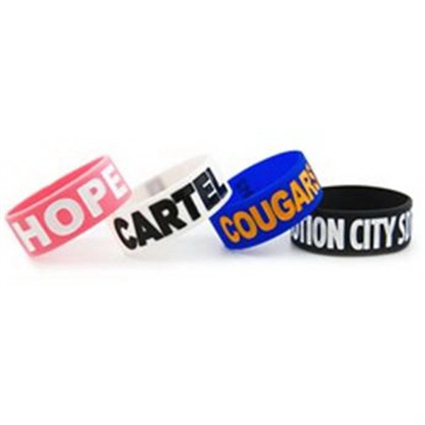 Chunky Wristbands Debossed with Color Fill - Chunky Wristbands Debossed with Color Fill - Image 0 of 0