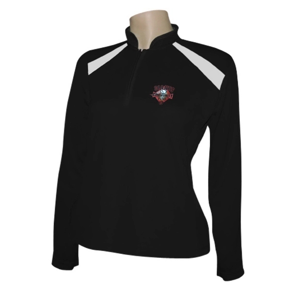 Women's Long Sleeve Polo Shirt w/ 14k embroidery stitches - Women's Long Sleeve Polo Shirt w/ 14k embroidery stitches - Image 0 of 0