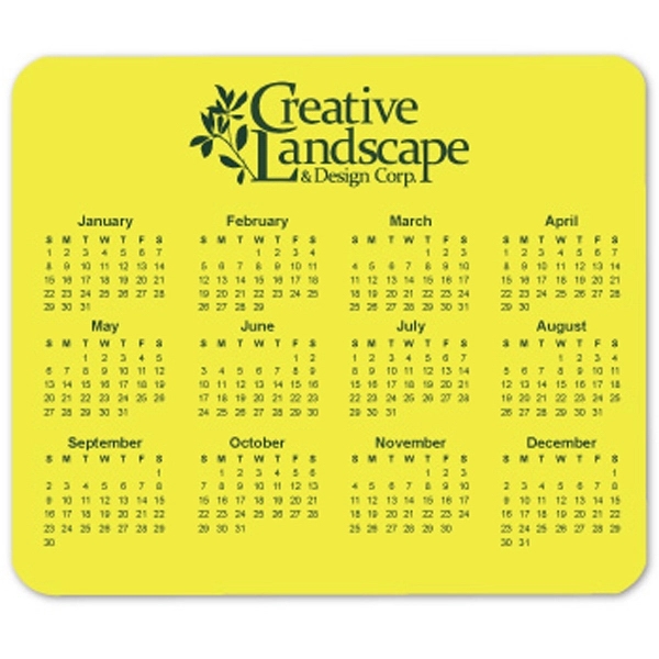 Customized Horizontal Calendar Mouse Pad - Customized Horizontal Calendar Mouse Pad - Image 5 of 11