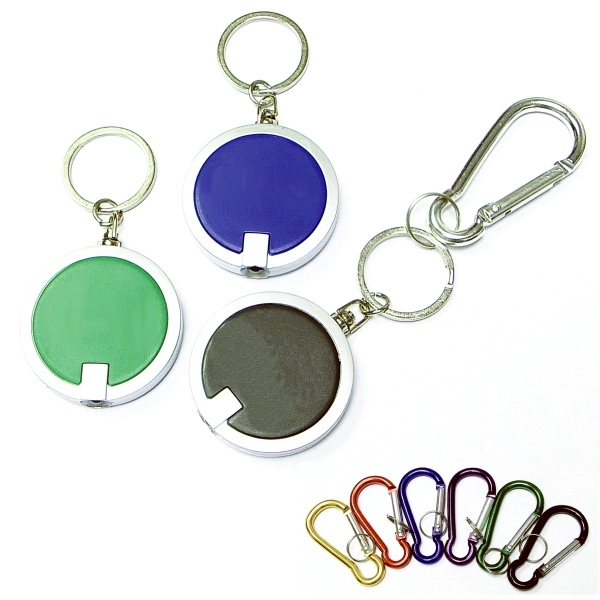 Coaster shape round flashlight key chain - Coaster shape round flashlight key chain - Image 0 of 4