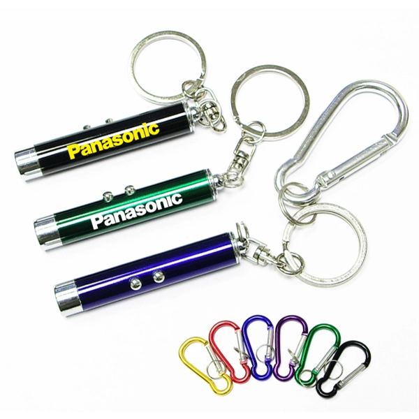 Dual function laser pointer and LED flashlight  keychain - Dual function laser pointer and LED flashlight  keychain - Image 0 of 5