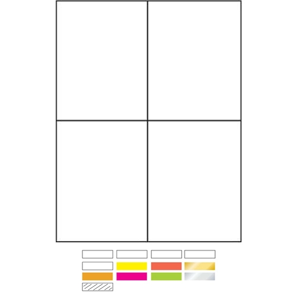 White Litho Desk Top and Laser Printer Labels