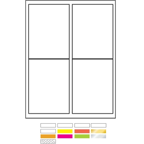 White Litho Desk Top and Laser Printer Labels