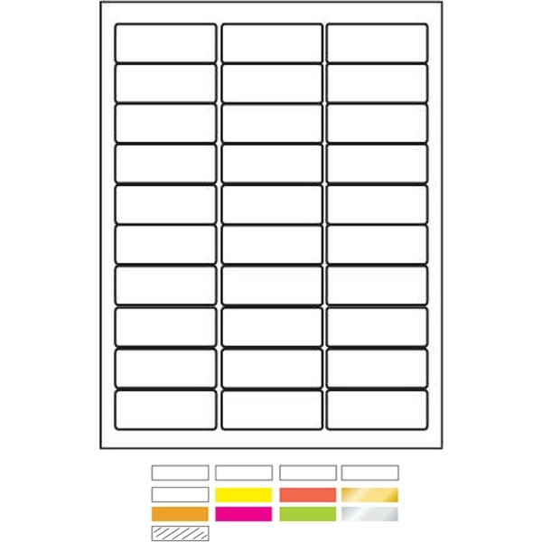 Foil Desk Top and Laser Printer Labels