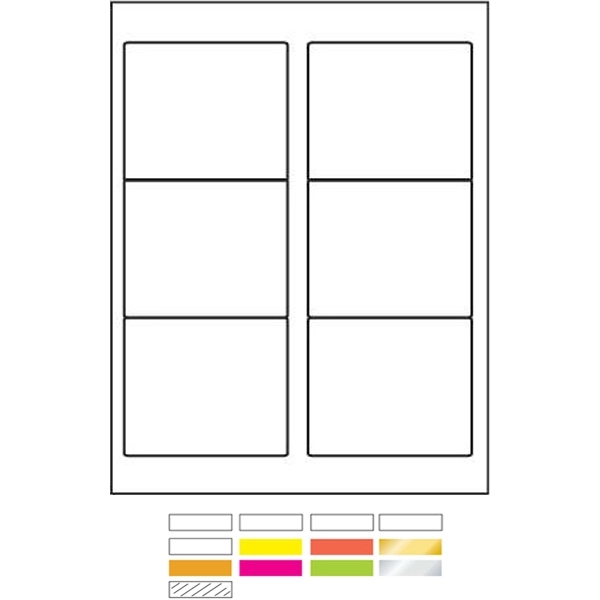 Matte Clear Desk Top and Laser Printer Labels