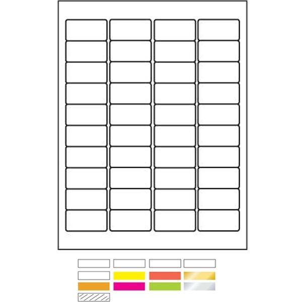 White Litho Laser Labels