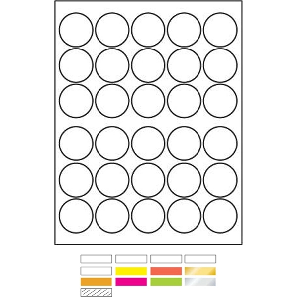 White Litho Laser Labels