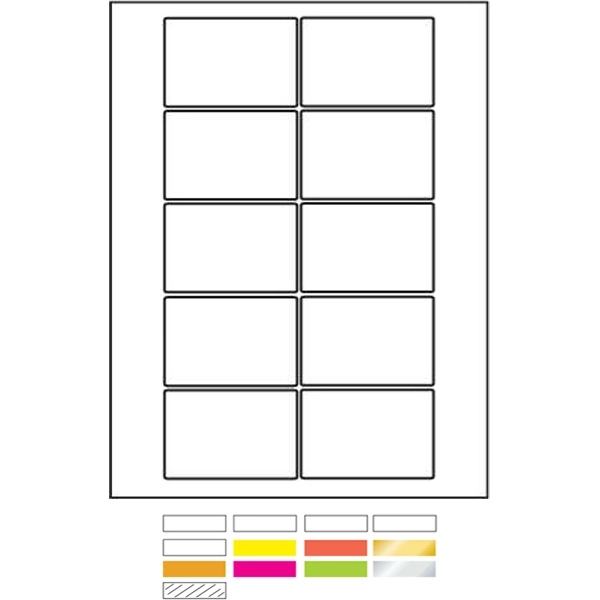 White Litho Laser Labels