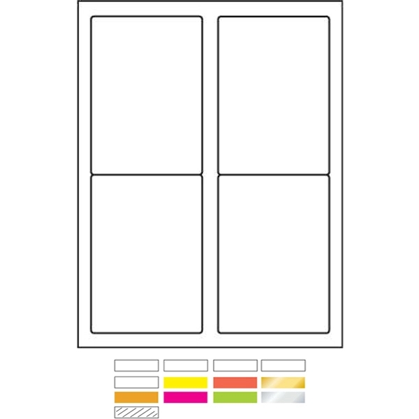 White Litho Laser Labels