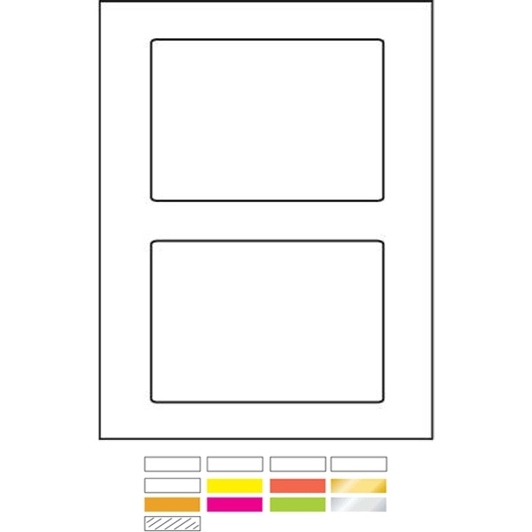 White Litho Laser Labels