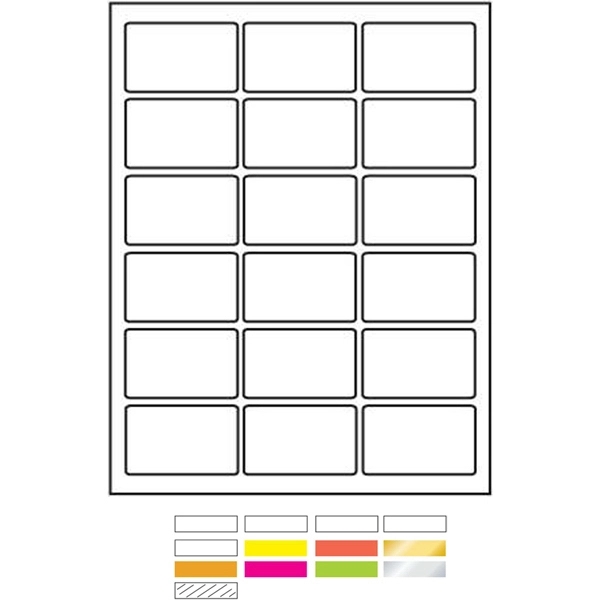 White Litho Laser Labels