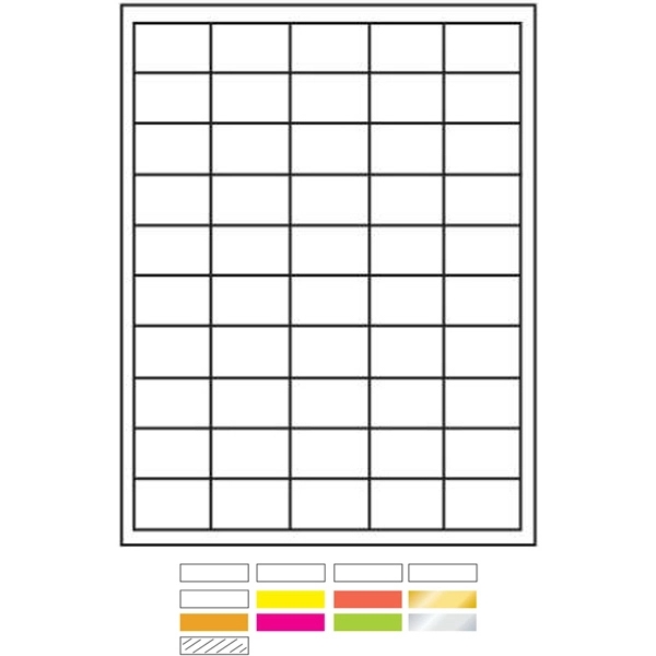 White Litho Laser Labels