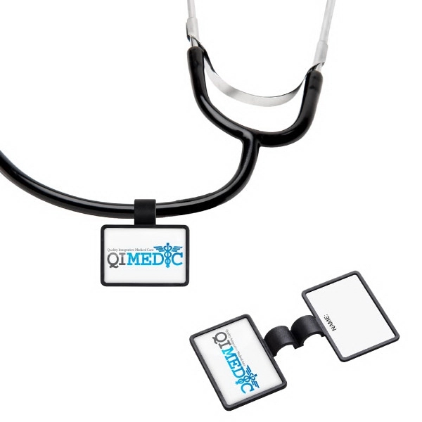 Custom Anti-Microbial Rectangle Stethoscope ID Tag