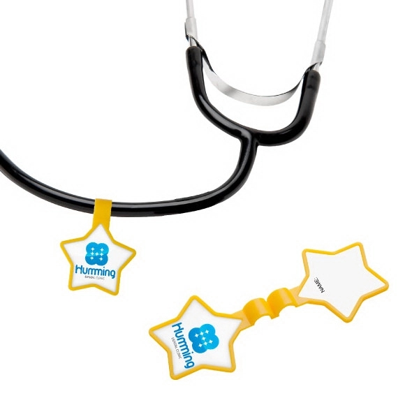 Custom Anti-Microbial Star Stethoscope ID Tag