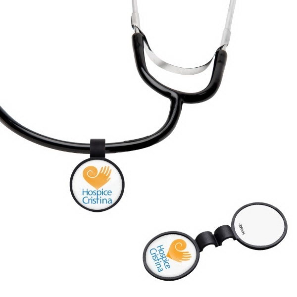 Custom Anti-Microbial Round Stethoscope ID Tag