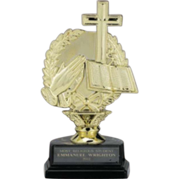 Religious Cross and Bible Trophy - Religious Cross and Bible Trophy - Image 0 of 0