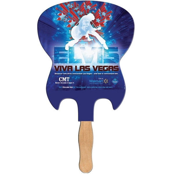 Electric Guitar Hand Fan Full Color - Electric Guitar Hand Fan Full Color - Image 0 of 3