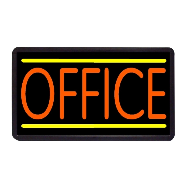 Office 13" x 24" Simulated Neon Sign - Office 13" x 24" Simulated Neon Sign - Image 0 of 0