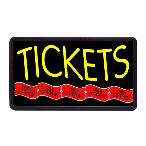 Tickets 13" x 24" Simulated Neon Sign - Tickets 13" x 24" Simulated Neon Sign - Image 0 of 0