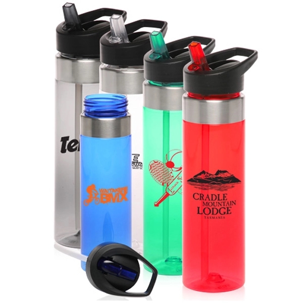 24 oz. Triatan Plastic Water Bottles - 24 oz. Triatan Plastic Water Bottles - Image 0 of 4