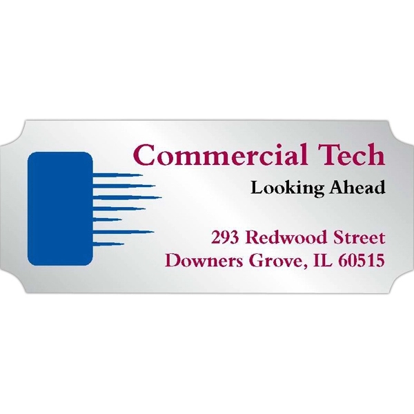 FasTurn® Special Shape Labels- Indented Rectangle 1C - FasTurn® Special Shape Labels- Indented Rectangle 1C - Image 0 of 1