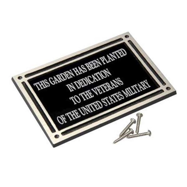 Cast Aluminum Flat Back Outdoor Award Plaque Silver - Cast Aluminum Flat Back Outdoor Award Plaque Silver - Image 0 of 0