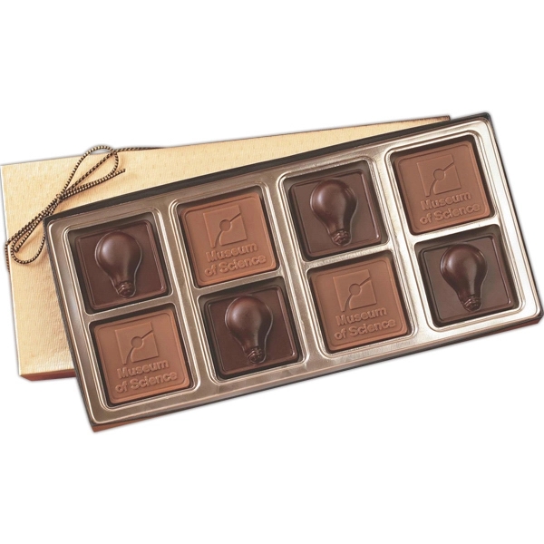 Custom Molded Chocolate Squares Gift Box