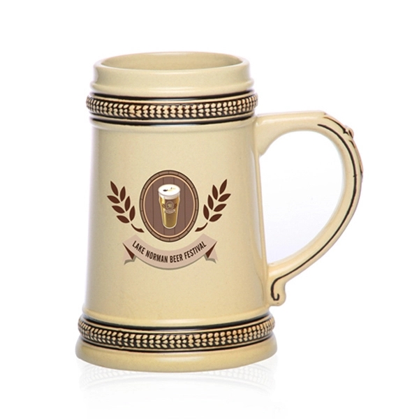 18.5 oz. Ceramic Beer Steins - 18.5 oz. Ceramic Beer Steins - Image 0 of 1