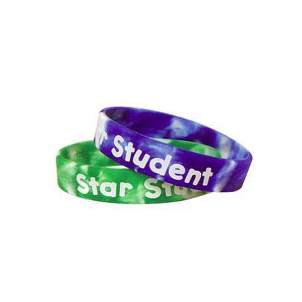 Swirl Color Silicone Wristbands - Swirl Color Silicone Wristbands - Image 0 of 3