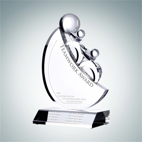 Teamwork 2 Men Crystal Award