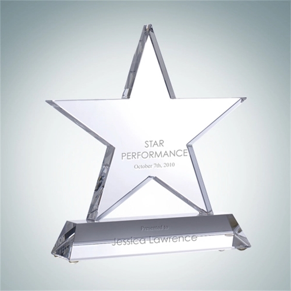Custom Motivation Star Crystal Award