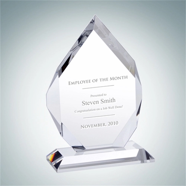 Custom Classic Crystal Glass Diamond Award