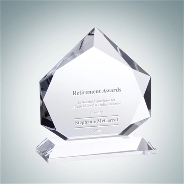 Custom Crystal Glass Prestige Diamond Award