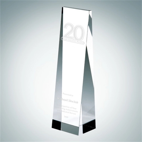 Crystal Glass Rectangular Tower