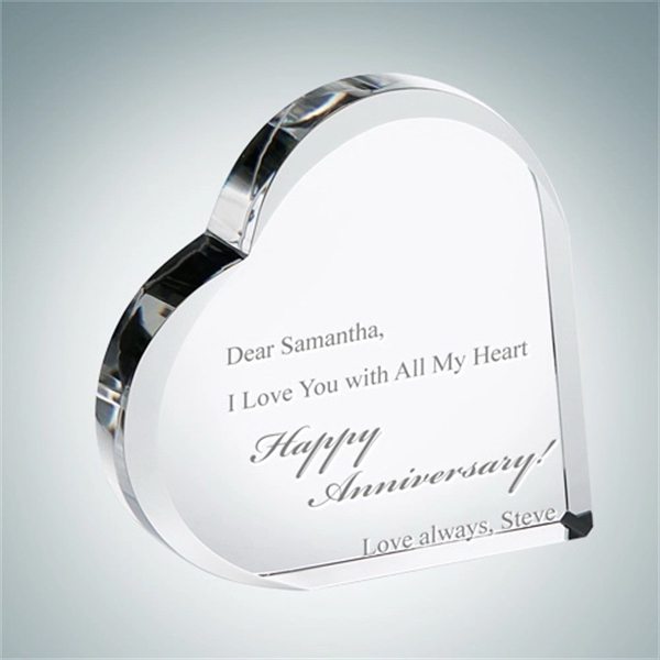 Crystal Heart Plaque