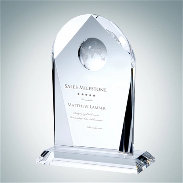 Arch Globe Crystal Glass Award