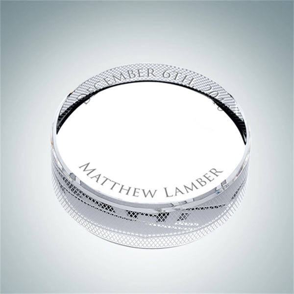 Hockey Crystal Glass Puck