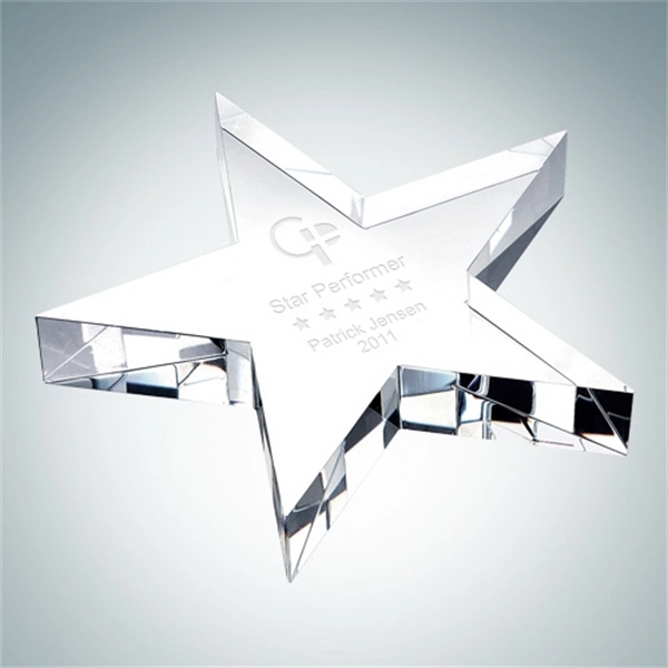 Crystal Glass Flat Star