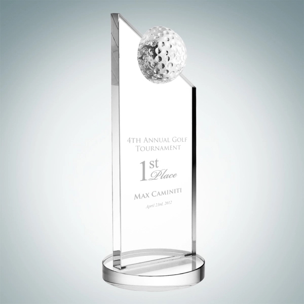 Crystal Apex Golf Trophy