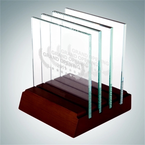 Square Glass Coaster Set