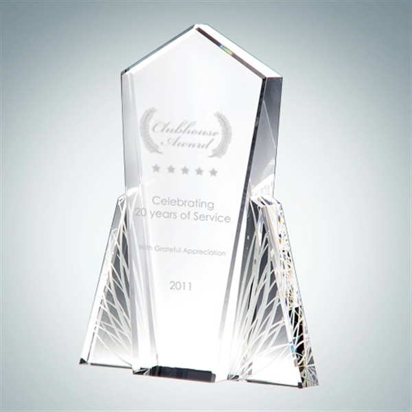Custom Wings of Flight Crystal Glass Award