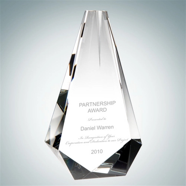 Custom Partner Crystal Glass Award