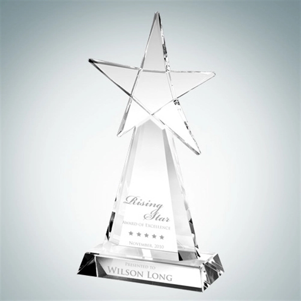 Custom Evolving Star Crystal Glass Award