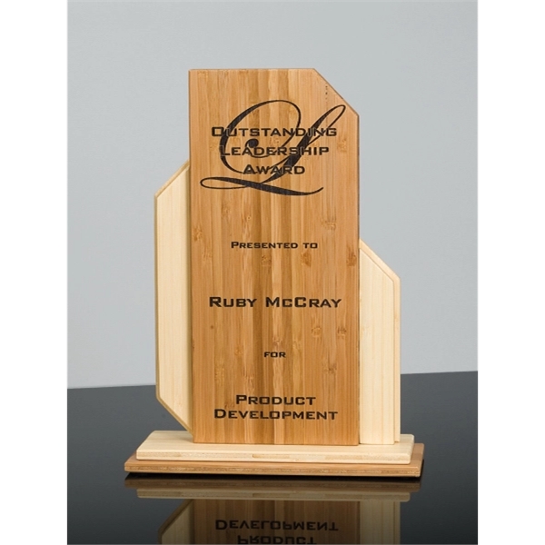 Geo Laser Bamboo Desk Award - Geo Laser Bamboo Desk Award - Image 1 of 2