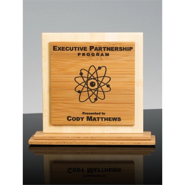 Geo Laser Bamboo Desk Award - Geo Laser Bamboo Desk Award - Image 2 of 2